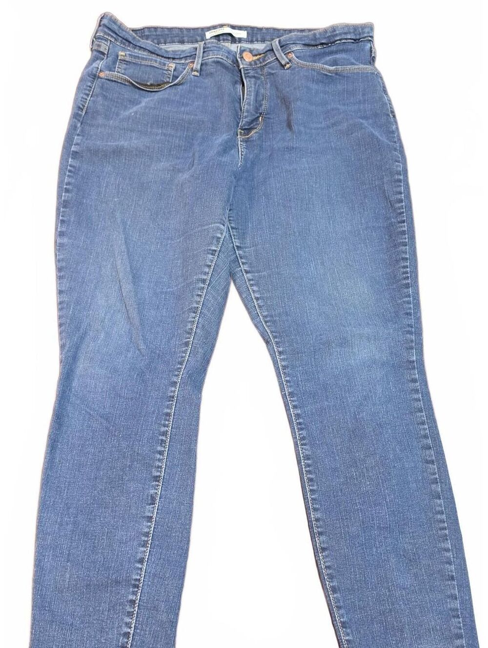 Levi's Jeans Signature Strauss Gold Women's Size 16 Totally Shaping Skinny Blue